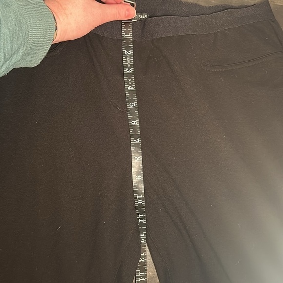 Eileen Fisher Black Pull On Pant - Picture 7 of 11